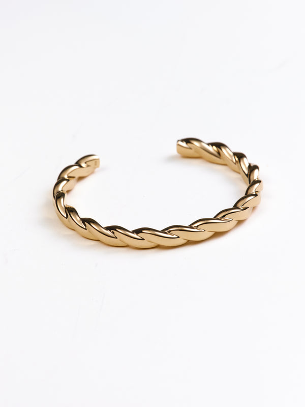 Remi Rope Cuff in 14k recycled gold vermeil