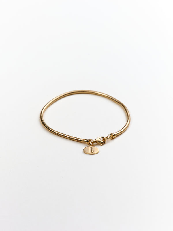 Mason Snake Chain Bracelet in 14k recycled gold vermeil