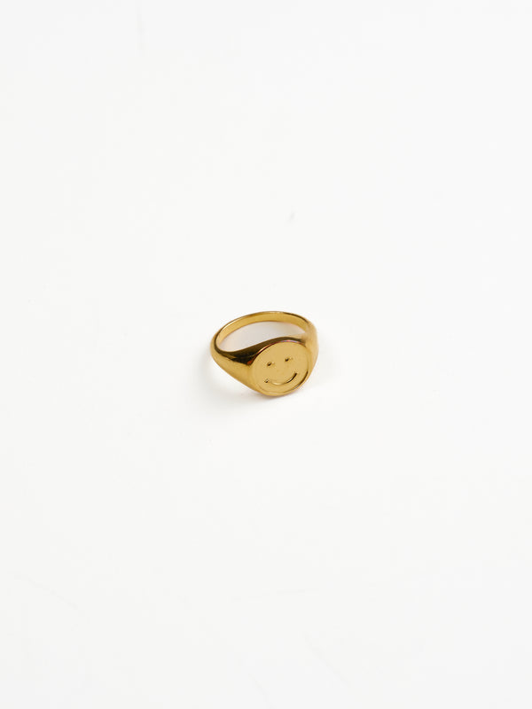 Finley Signet Ring in 14k recycled gold vermeil