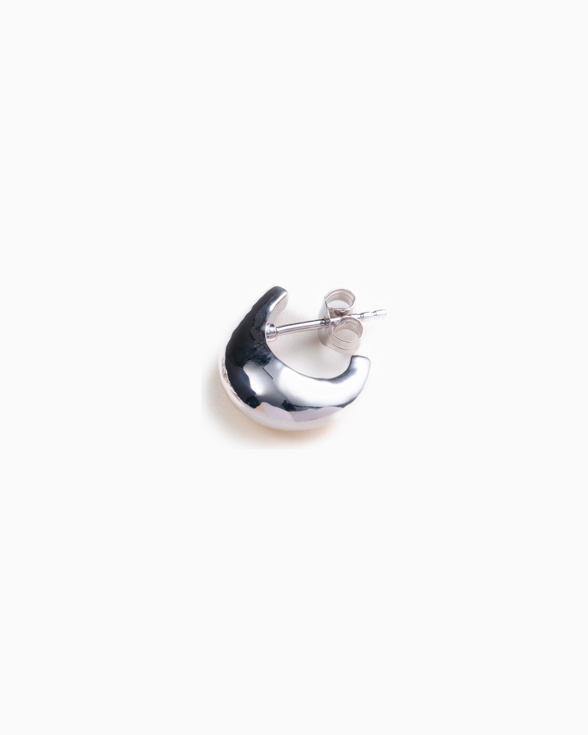 Asher Drop single stud in 925 recycled sterling silver