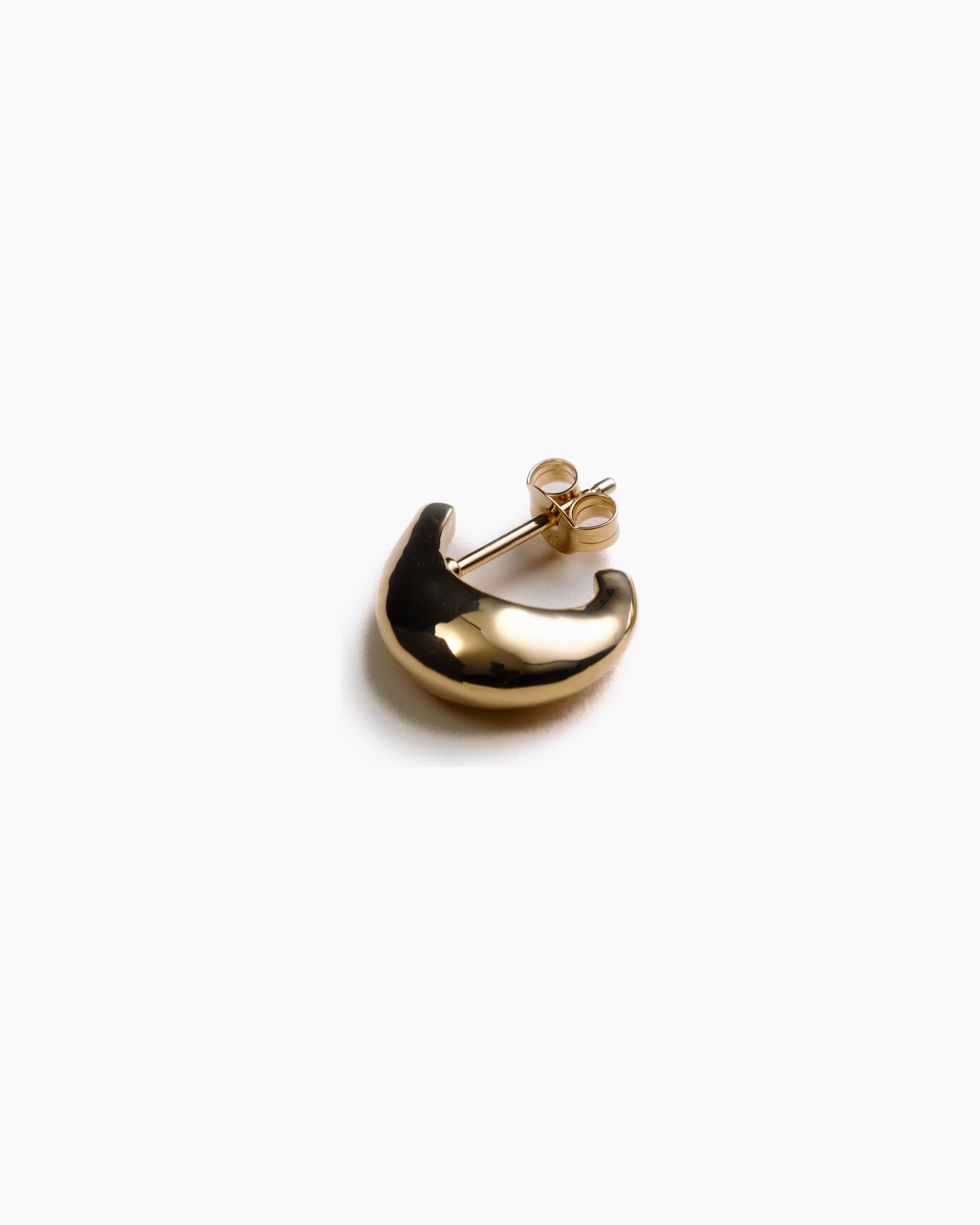 Asher Drop single stud in 14K recycled gold vermeil