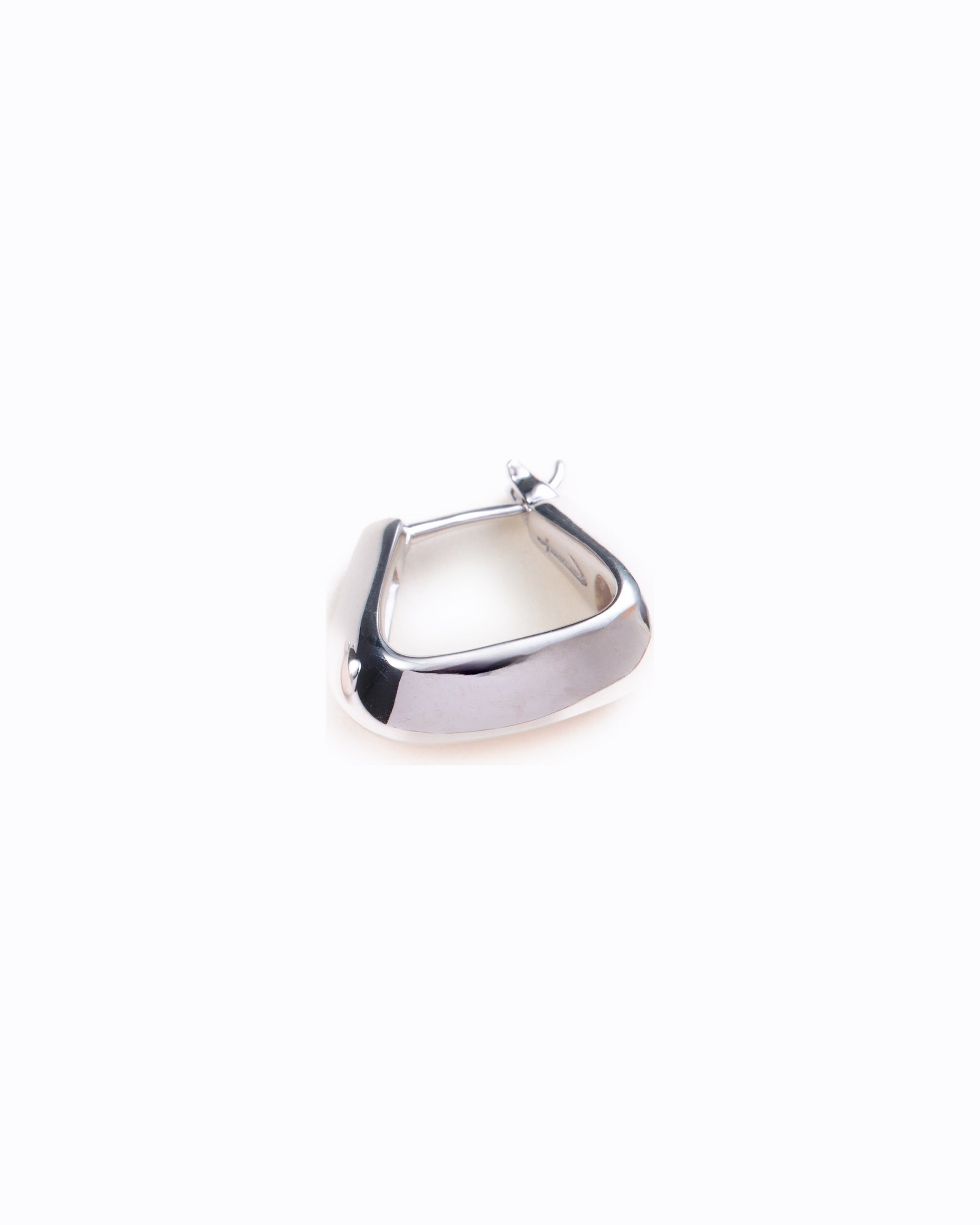 Lyle Small Triangle single hoop in 925 recycled sterling silver