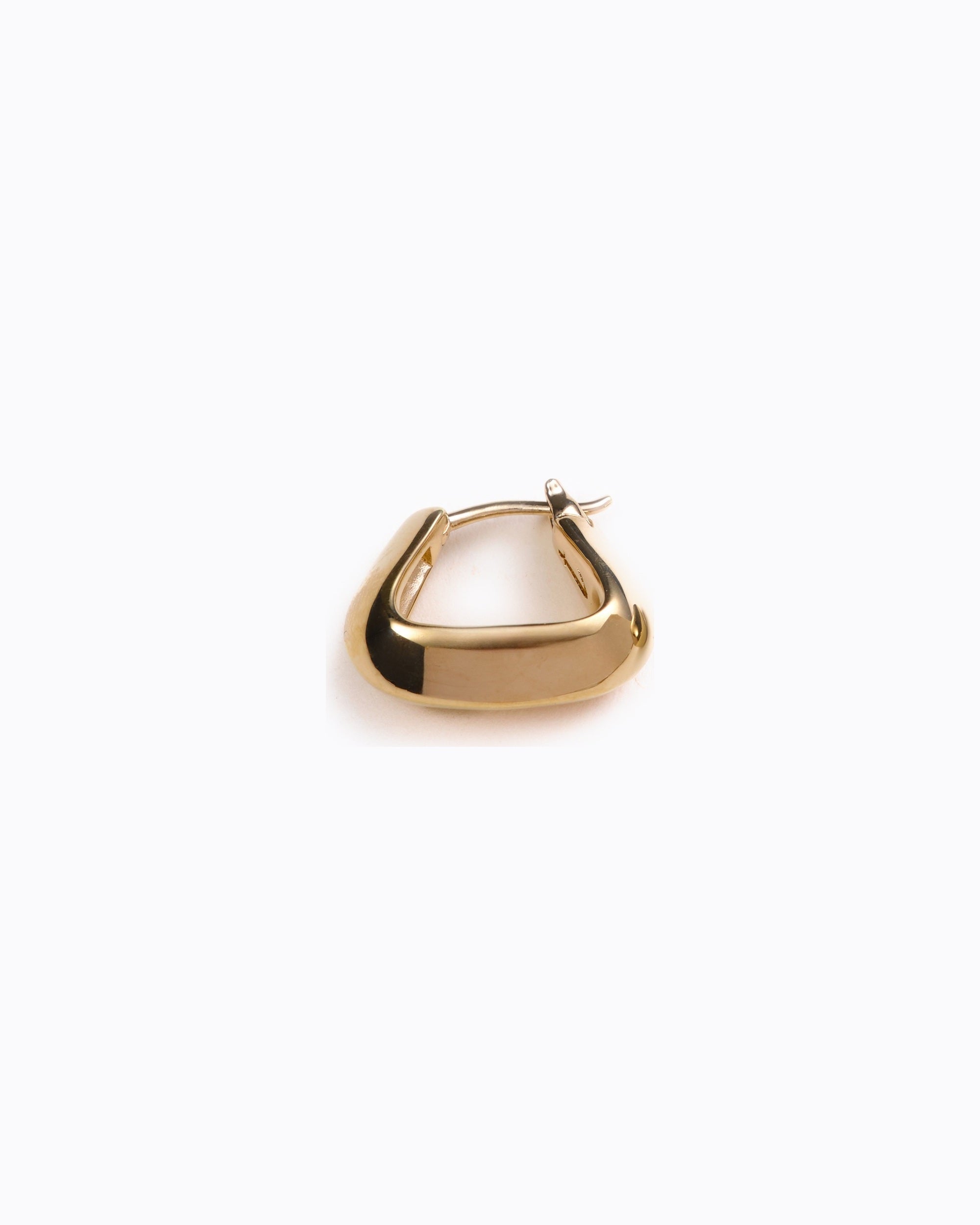 Lyle Small Triangle single hoop in 14K recycled gold vermeil