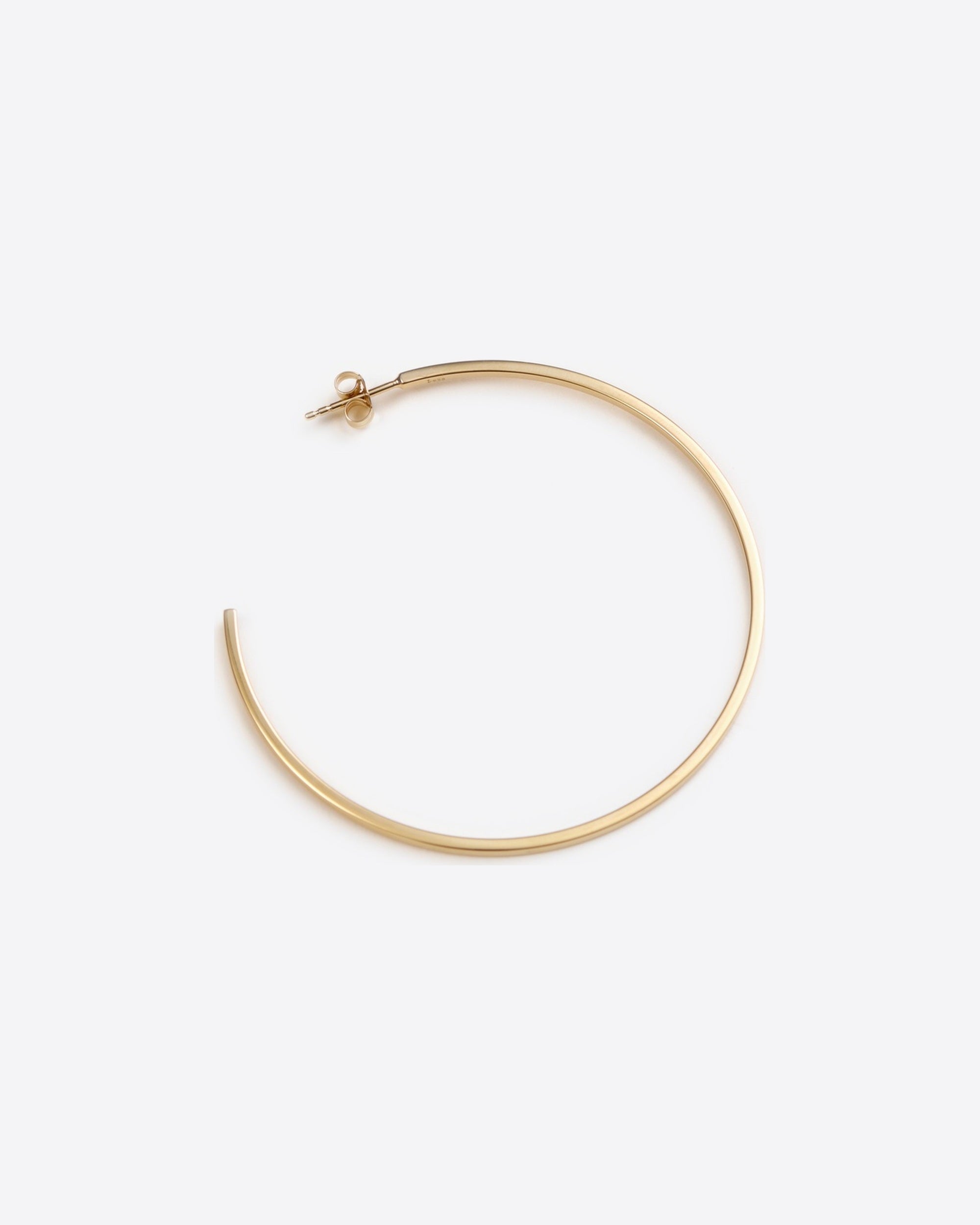 Maddie Large Thin single hoop in 14K recycled gold vermeil